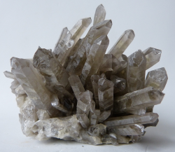 rockon-ro:    QUARTZ (Silicon Dioxide) crystals from Brazil. Variety is smoky quartz.   