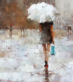 artbeautypaintings:  Retail therapy - Andre Kohn