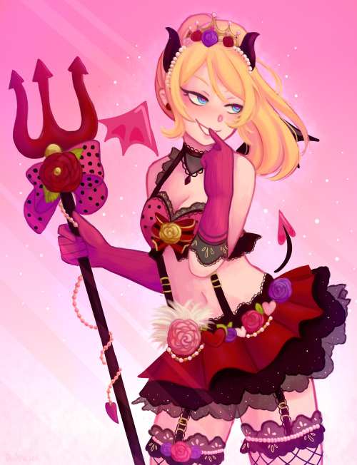 happy late halloween haha! this fanart is based on the Eli Ayase SR card from the mobile LoveLive! g