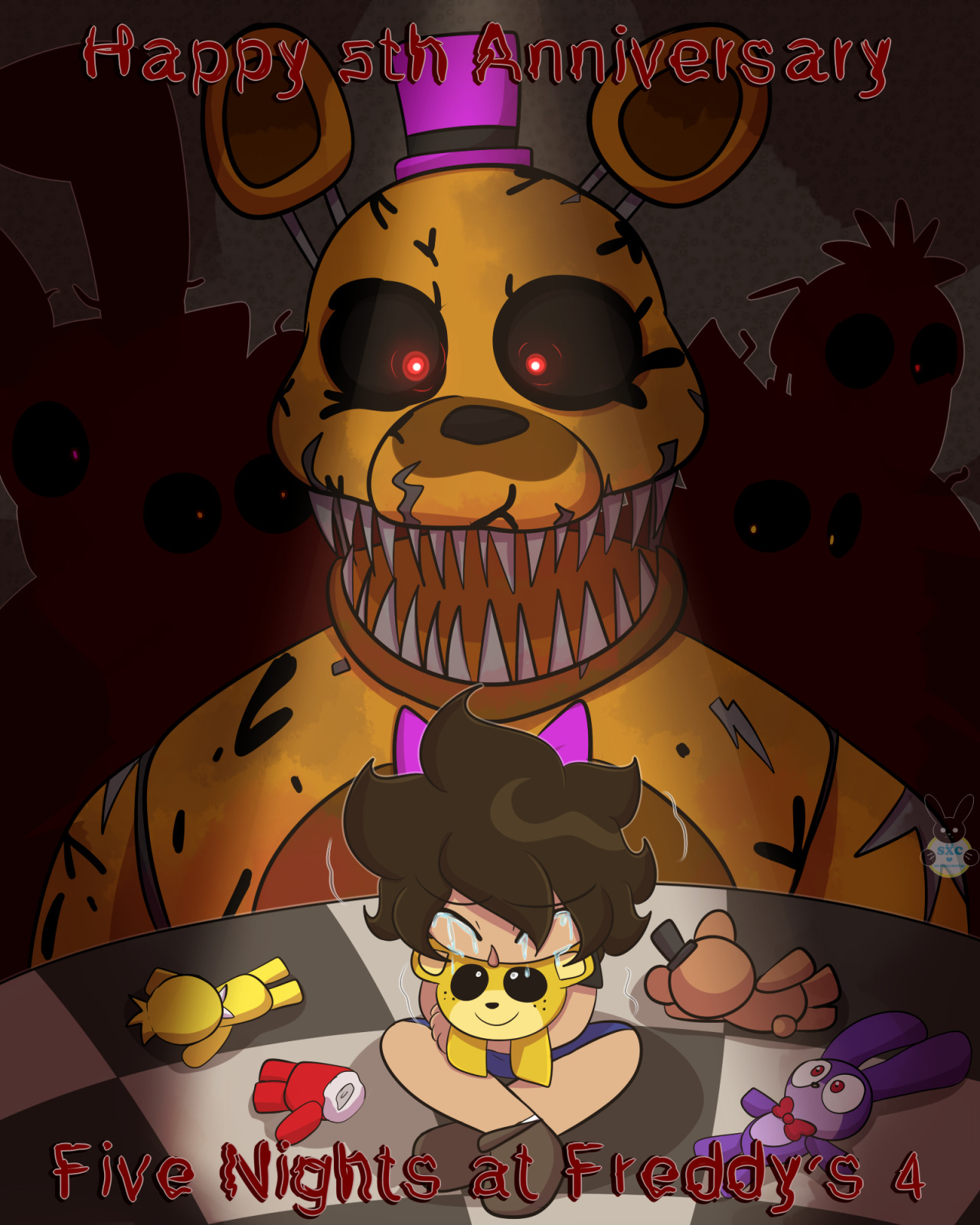 Nightmare Fredbear-FNAF4/Fanart