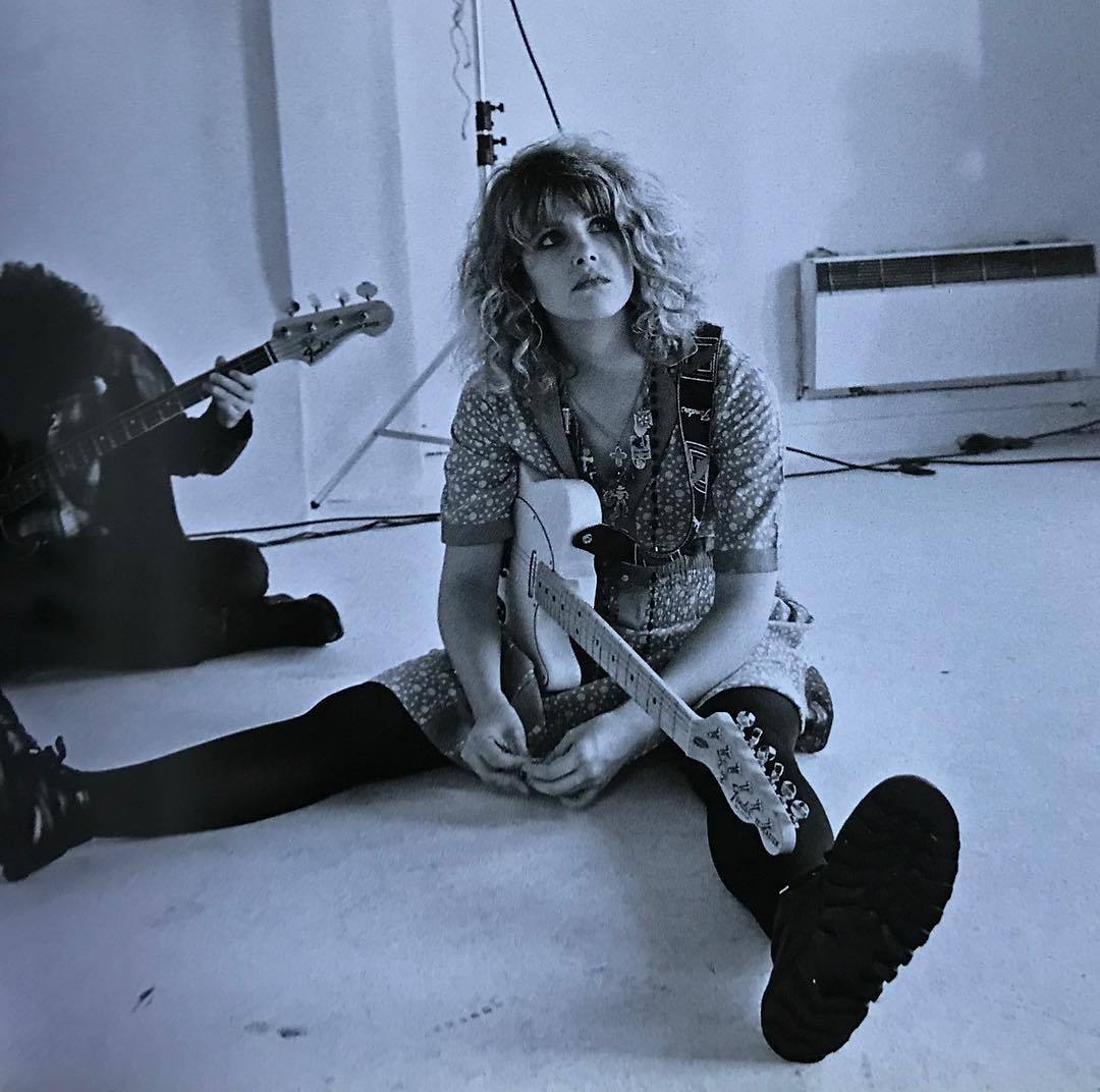 blueblackdream:  Pierre Terrasson, Maria McKee, Studio Vachon, Paris, 1985