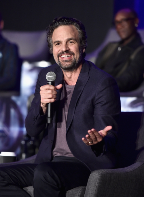 Mark at Avengers: Endgame Global Junket Press Conference at the InterContinental Los Angeles Downtow
