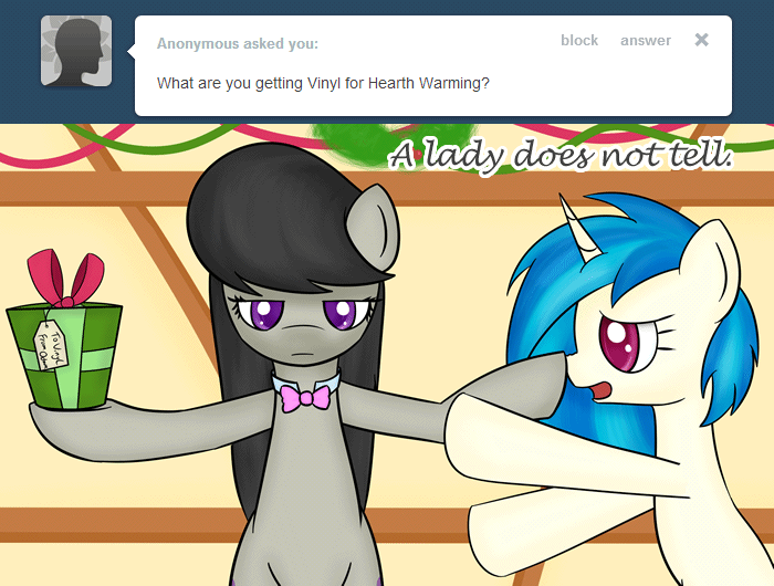 askoctavia:  Ask Octavia #197 Despite Vinyl’s efforts, she will have to wait until