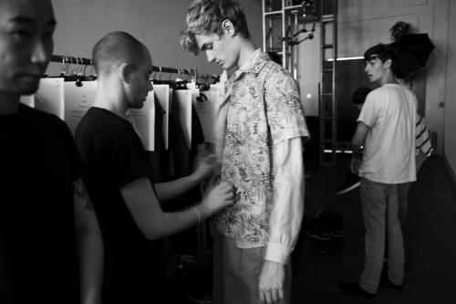 Fingers Crossed BTS for New York Fashion Week Menswear by Karina Ordell