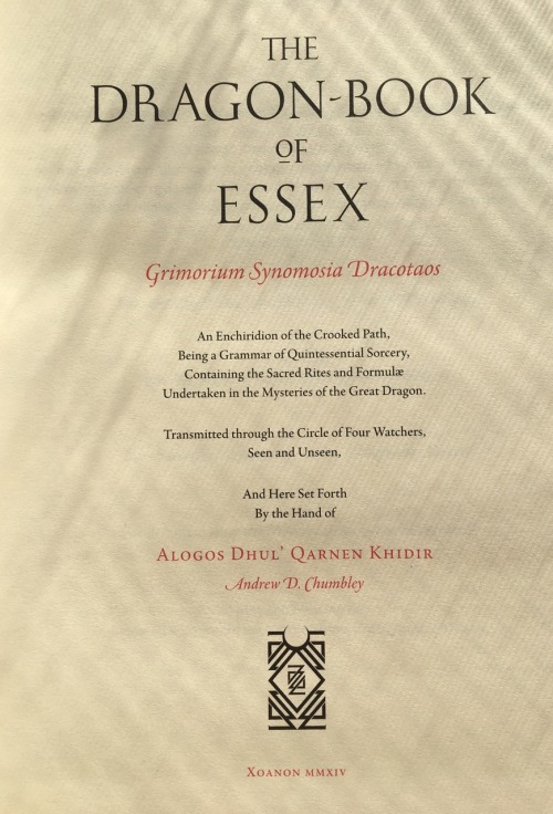 noise-vs-signal - “The Dragon-Book of Essex” by Andrew D. Chumbley...