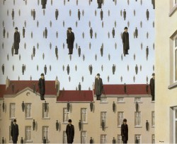 mathemagicks-deactivated2018093: Golconde, Rene Magritte, 1953Oil on canvas