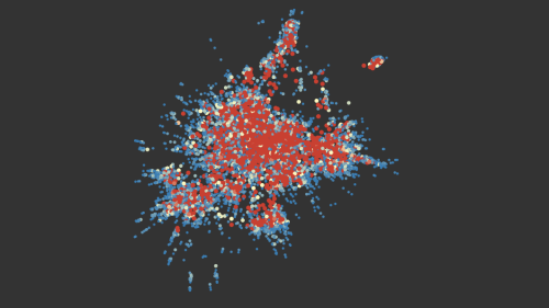 Visualizing the overlap in communities on Reddit. That island in the top right is home to Reddit’s Bronies community.
Make your own overlaps using the interactive graphic here.