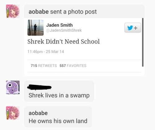 XXX trying to start shrek discourse with my sister photo