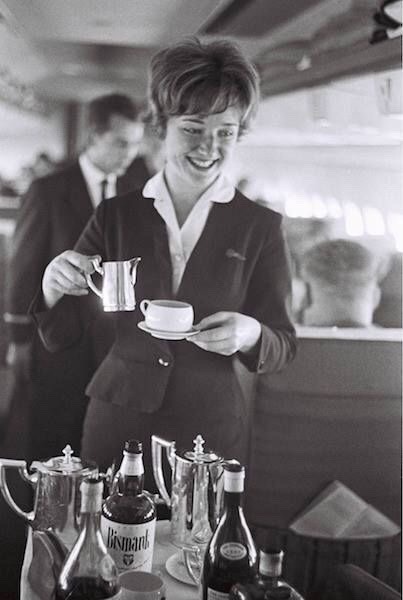 Porn Pics modern1960s:Time for tea aboard a Lufthansa
