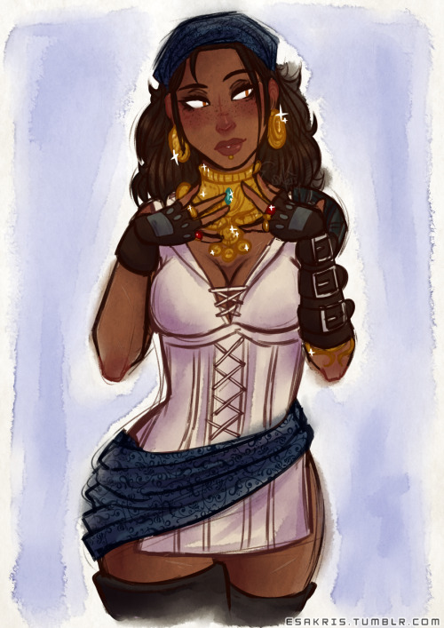 esakris:Here’s the babe aka Pirate Queen, because she literally is Queen, featuring freckles because