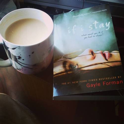 My day is set. #bookworm #gayleforman #ifistay #tea #bigcup #winterreading