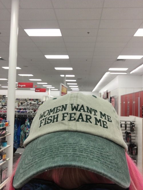 manicwarren: charmancler: charmancler: i got it today . the best hat ever my dad is harassing me bec