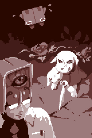 mistalenoz:  Original cavestory artworks by Pixel. Pixel is a boss. He makes a great game, great music, and great art. 