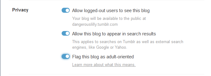 (URGENT) Adult content blogs