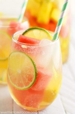 hoardingrecipes:  Summer Sangria With Watermelon