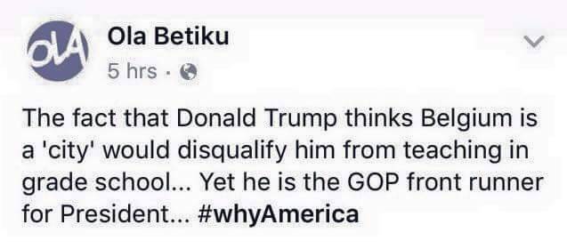 liberalsarecool:  “I like the uneducated” = GOP 