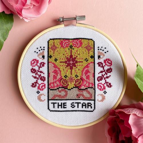 sosuperawesome:Tarot Card Cross Stitch Kits and PatternsThe Innocent Bones on Etsy 