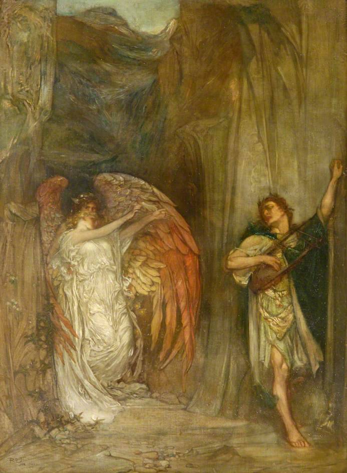 colourthysoul:
“ Douglas Strachan - Orpheus leaving Eurydice (1909)
”