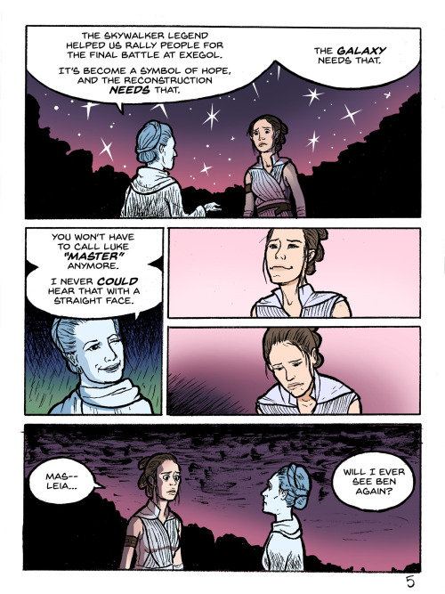 Mementos: A Star Wars Fancomic, part 1.Takes place after the defeat of Palpatine and before Rey&rsqu
