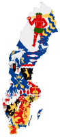 Flags of Swedish Regions.
More flag maps >>