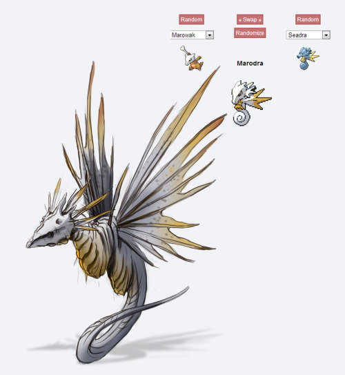 catsbooksandtheholylance:  ABOMINATIONS - set 2! Marodra and Caterbra!  its offical, Marodra is my favourite of the ones ive done :) i love lionfish, so i thought I’d try and use them for the fins.  seriously guys, it’s so much fun! 