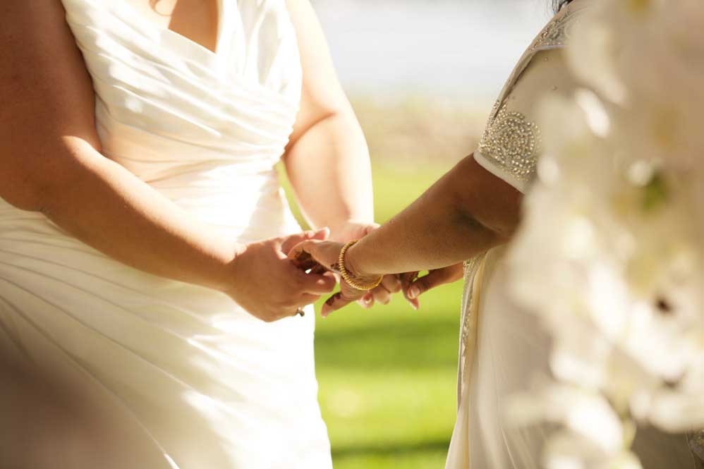 wlweddings:Melissa &amp; Niru by  Anna Kim Photography, seen on Equally Wed