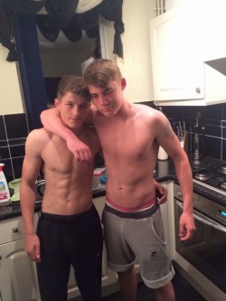 sexychavladsx:  2 fit lads ones from my school a few years back… one on right sucked him off… massive cock too