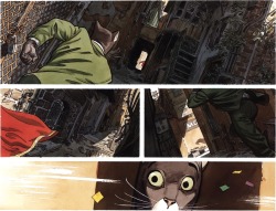 potatovodka:  ginchiest:  Juanjo Guarnido’s watercolours from Blacksad: A Silent Hell  uunnngh the deeetaailsss 