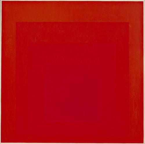 moma-paintings​:  Josef Albers Homage to the Square: Broad Call, fall 1967, MoMA. The Sidney and Har