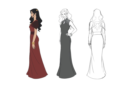 conceptartblog:  Asami Sato model sheets 