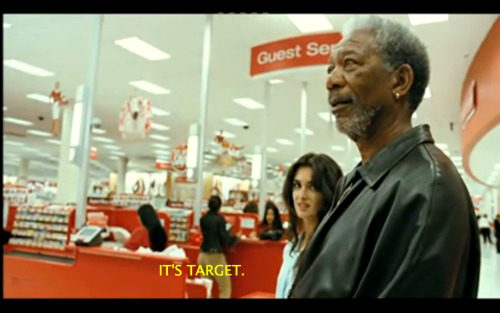 miss-malady:  Morgan Freeman visits Target 