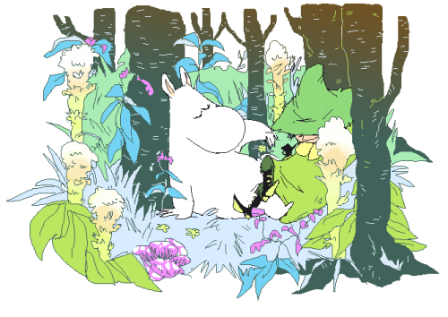 doggables:“Good old Moomintroll,” Snufkin thought with sudden devotion. “We’ll go for moonlight swim