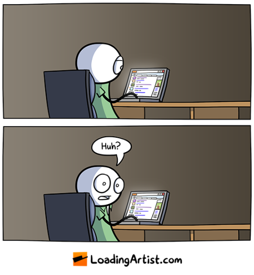 loadingartist: TOO MUCH COMPUTER^ view more Loading Artist comics right here