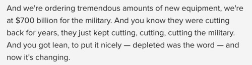 afloweroutofstone:I’m going to screamRemember how he ran on the F-35 being a huge waste of time and 