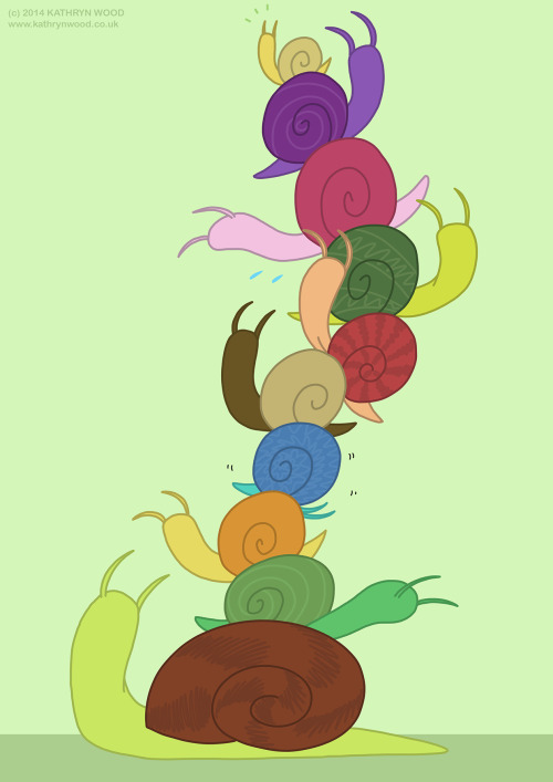 itsalwayssunnyineverbloom: safrising: kathryn-wood: Snail tower! Not 100% happy with this but it was