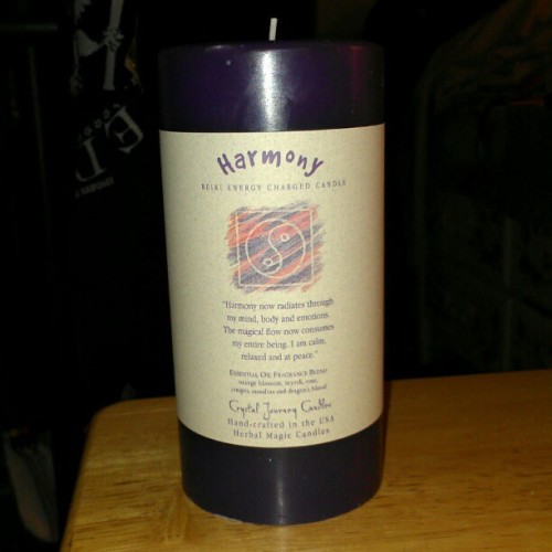 #BrandNew #candle from my #favorite line of candles :D #Harmony #Purple #EssentialOil #OrangeBlossom