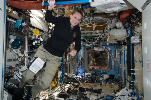 Rubins in the US LabISS048e025433 (07/12/2016) &mdash; NASA astronaut Kate Rubins floats in fron