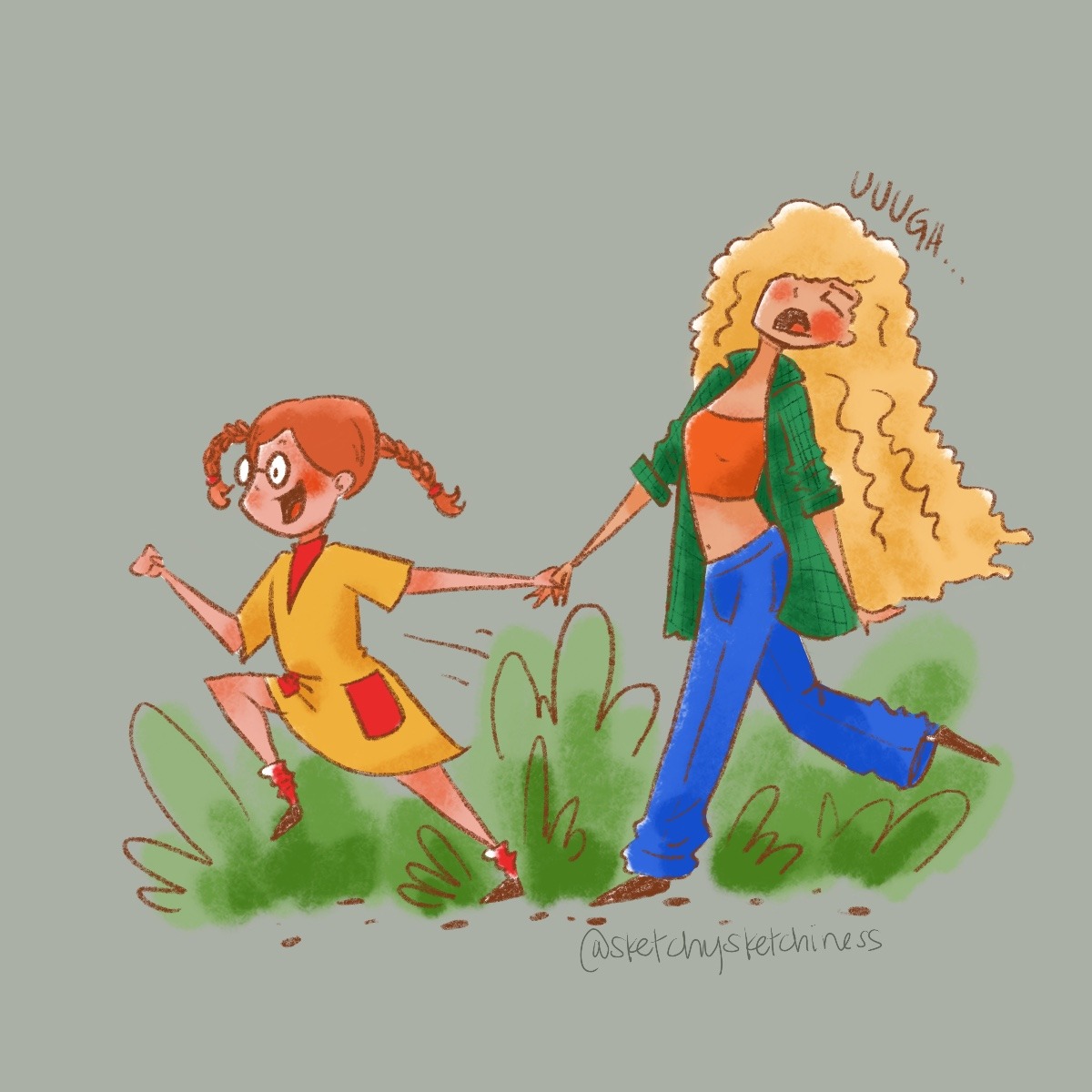 Rlynn Sketches — Eliza And Debbie Thornberry Going On A Fun