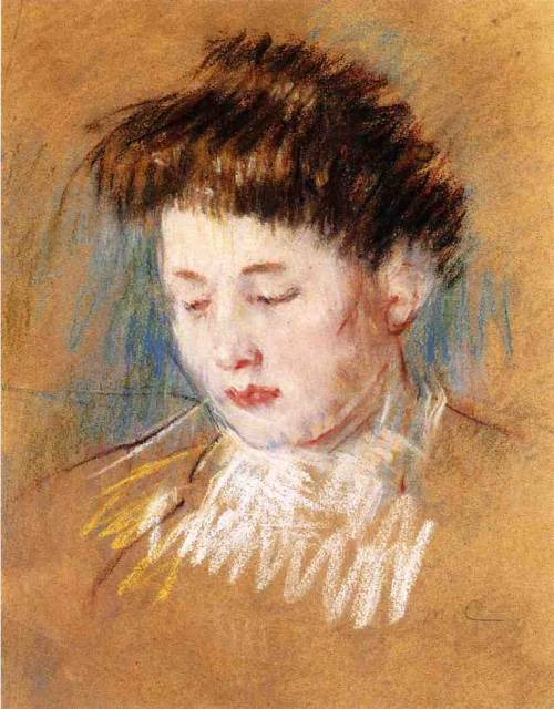 Head of Julie, Looking Down, 1909, Mary Cassatt