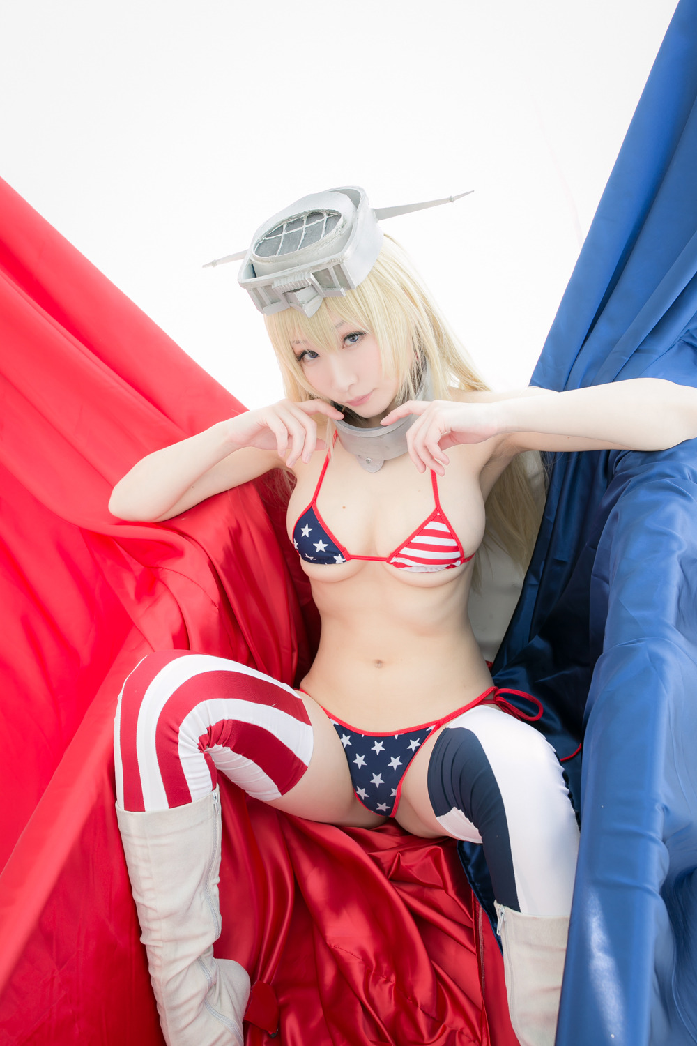 cosplayjapanesegirlsblog:  Kantai Collectio - IOWA (Swimsuit) [mysuite] (Atsuki)