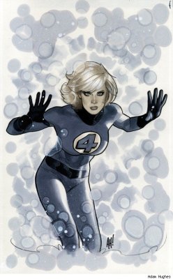 superheroepinups:  Invisible Woman - by Adam Hughes