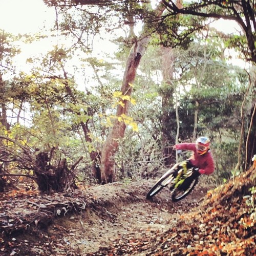 tothenexttrail: Ride with Kenji Takamatsu #mtb #DH #bank #mountainbike #santacurz #bronson #27.5 #TR