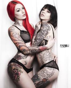 inked-girls-all-day:  Gogo and Cervena