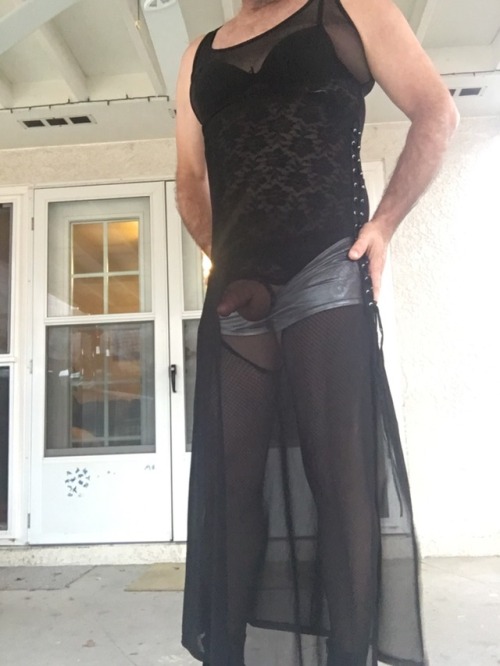 michellecdisme:With or without the mesh dress? ManInPanties, PantyMan, Panty, CrossDress