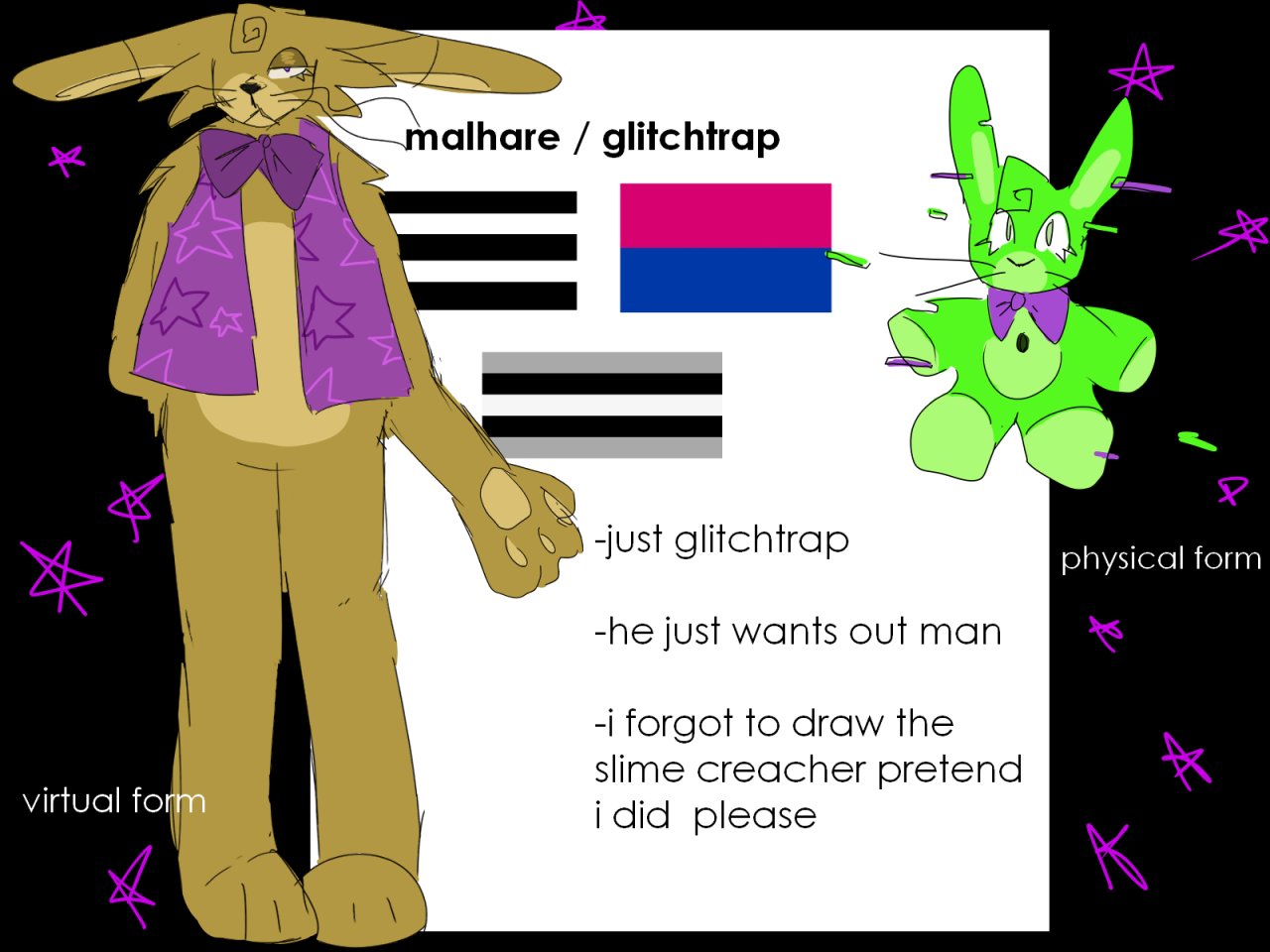 How to draw Glitchtrap (FNaF: Security Breach) 