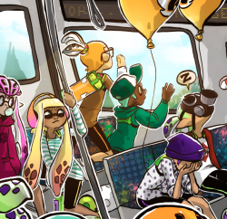 funkgamut:  Inkopolis metro exposed! We found that while there’s several places to access the different play modes, all of them connect to the Splat line, a metro system that carries all inkling teams across the country. Even if they’re not playing