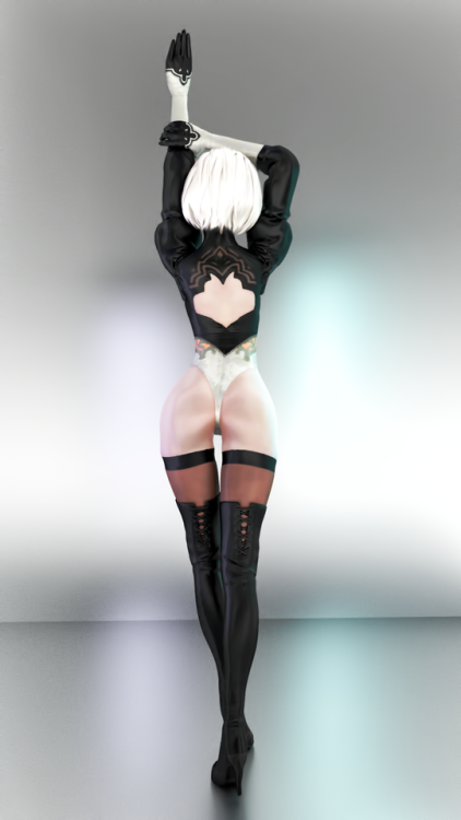 Porn Pics kenshiro549: 2B’utt :3 Model:YoRHa 2B by