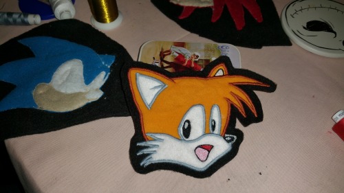 Currently doing some free motion applique work for on some patches for a baseball jacket I have. It&