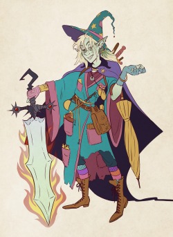 weaselbusiness:  One Flaming, Poisoning, Raging Sword of Doom. For fashion purposes only, of course. Head cannon: Magnus shoves all his items into one big backpack and immediately forgets they exist but Taako keeps everything he owns stashed in little