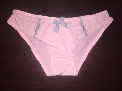 friendofpanties:  Pink Panties with a Grey Bow #F,B,01 